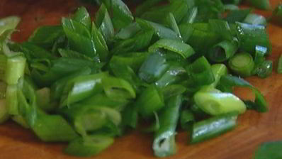 омлет с цукини и зеленым горошком