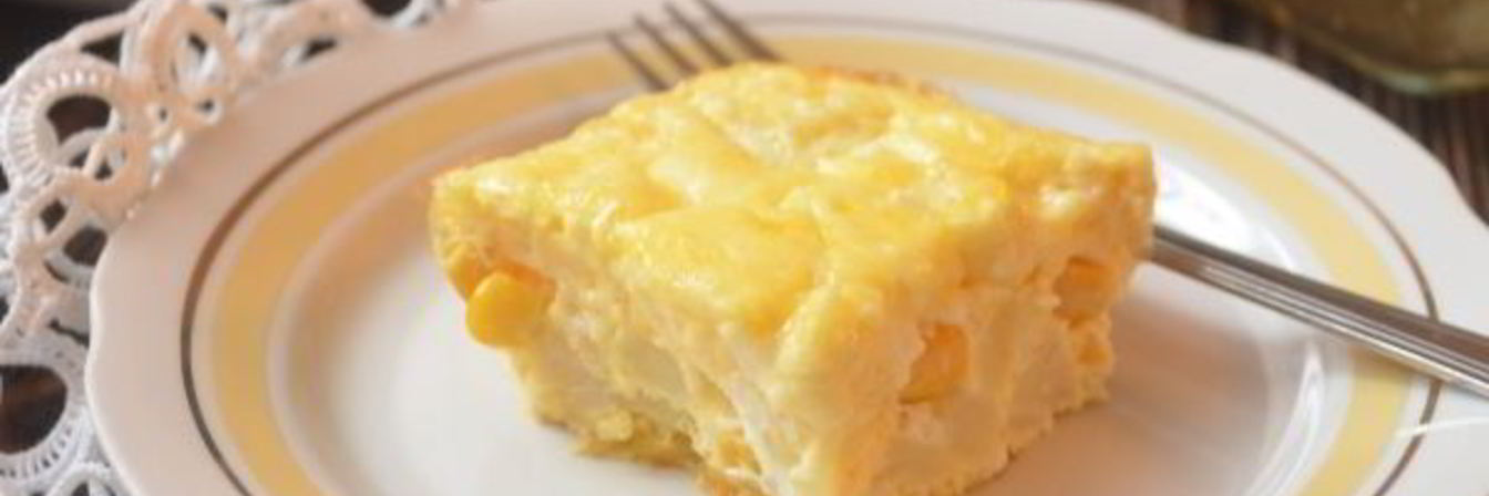 Омлет с цветной капустой и кукурузой