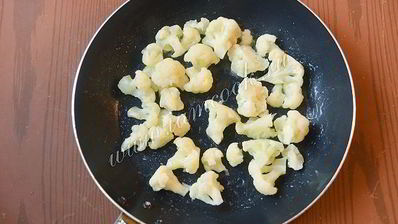 омлет с цветной капустой и кукурузой