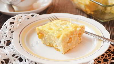 омлет с цветной капустой и кукурузой