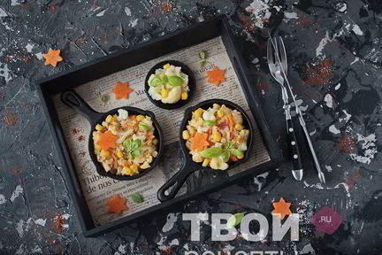 Омлет с цветной капустой