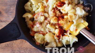 омлет с цветной капустой