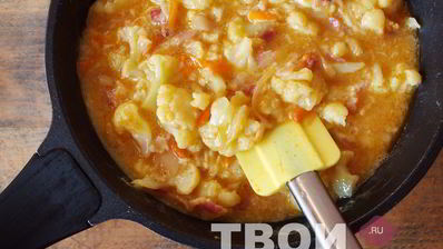 омлет с цветной капустой