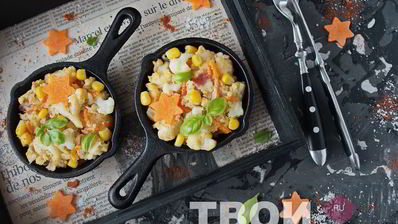 омлет с цветной капустой