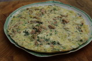 Омлет с тунцом и фетой