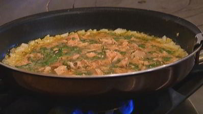 омлет с тунцом и фетой