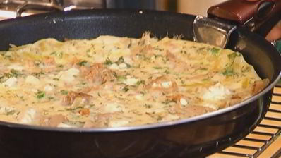 омлет с тунцом и фетой