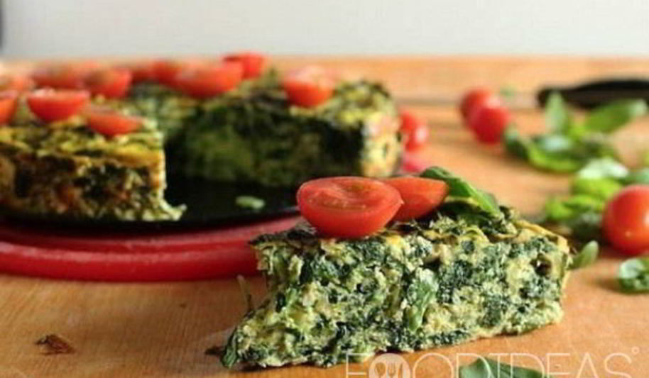 Рецепт омлета с творогом и шпинатом