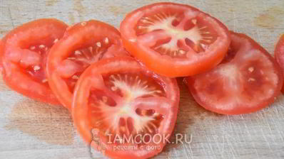 омлет с ветчиной и помидорами