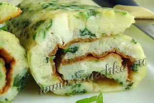 Омлет с зеленью