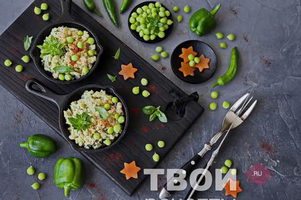 Омлет со шпинатом