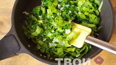 омлет со шпинатом