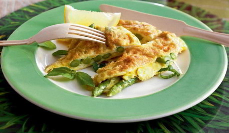 Рецепт омлета со спаржей