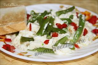 Омлет со стручковой фасолью