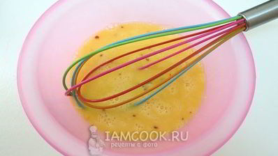 омлет в мешочке с молоком