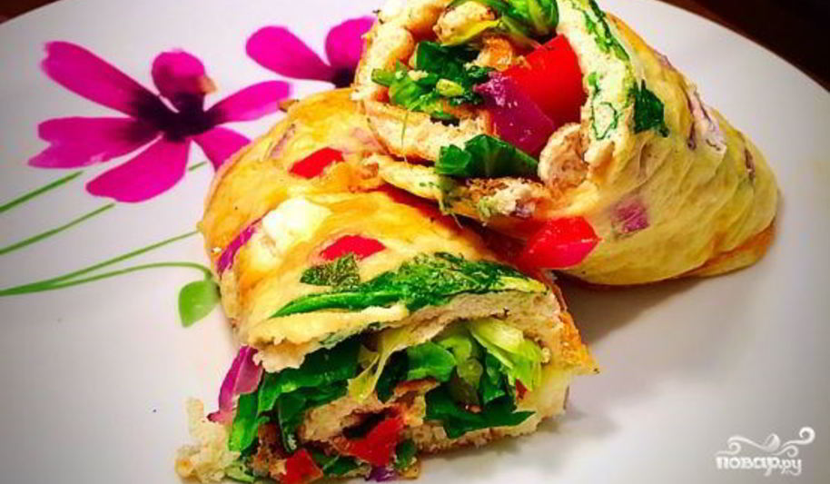 Рецепт овощного омлета диетического