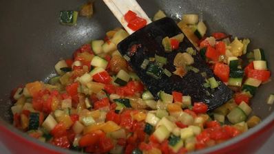 паровая фриттата с овощами