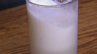 пышный омлет с кабачком и креветками