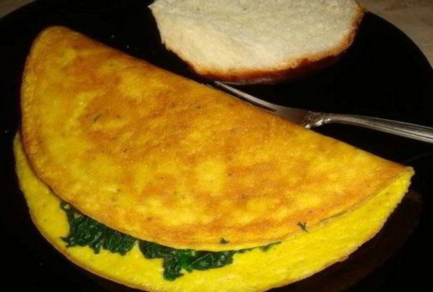 Сырный омлет, запеченный в духовке