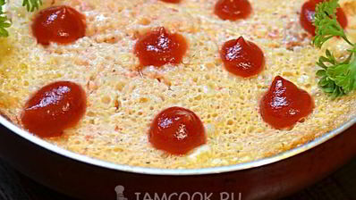 томатный омлет