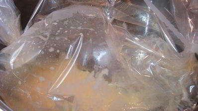 вареный омлет в пакете