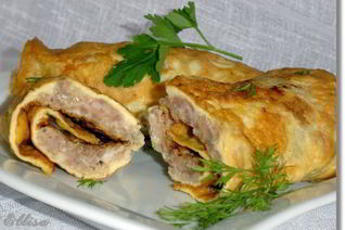 Вертуны — омлет с фаршем