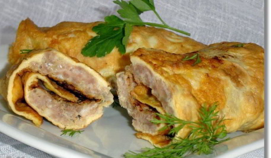 Рецепт вертунов — омлета с фаршем