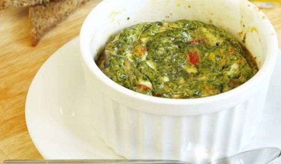 Рецепт витаминного омлета со шпинатом