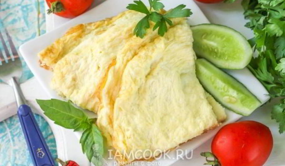 Рецепт воздушного омлета на сковороде