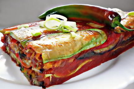 Овощной террин в томатном желе