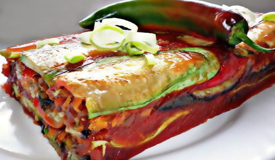 Рецепт овощного террина в томатном желе