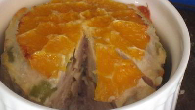 куриный паштет с оливками и апельсинами