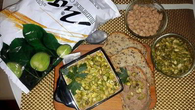 нежный паштет с отрубями