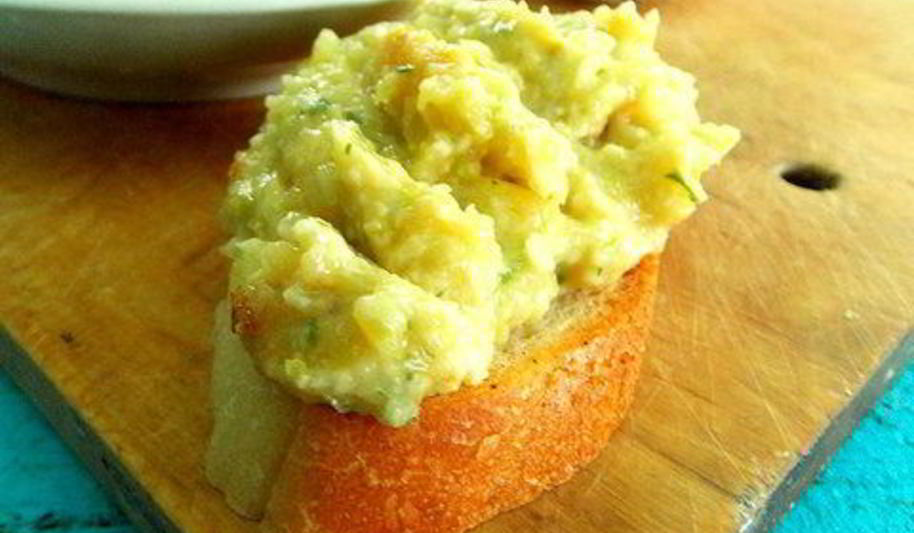 Рецепт паштета-дипа из кабачков с брынзой