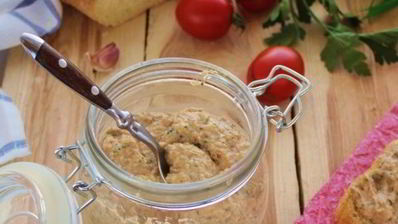 паштет из белой фасоли