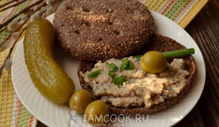 Рецепт паштета из фасоли, грибов и тофу