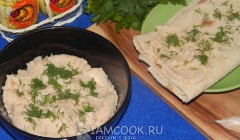 Рецепт паштета из фасоли с кунжутом