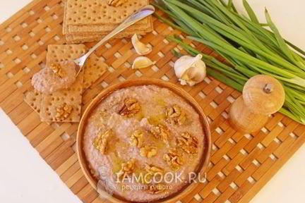 Паштет из фасоли с орехами