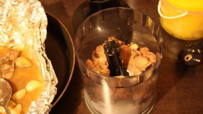 паштет из куриной печени под пикантным мармеладом