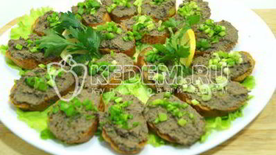 паштет из куриной печени с грибами