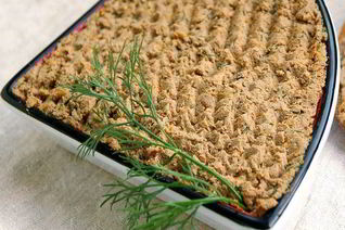 Паштет из куриной печени с лисичками