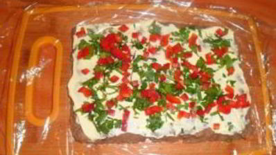 паштет из куриной печени с овощами