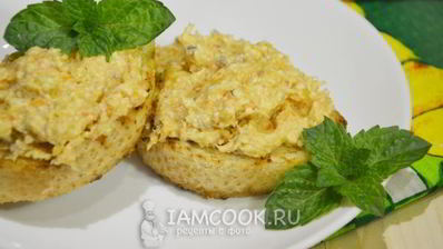 паштет из сельди с морковью и плавленным сыром