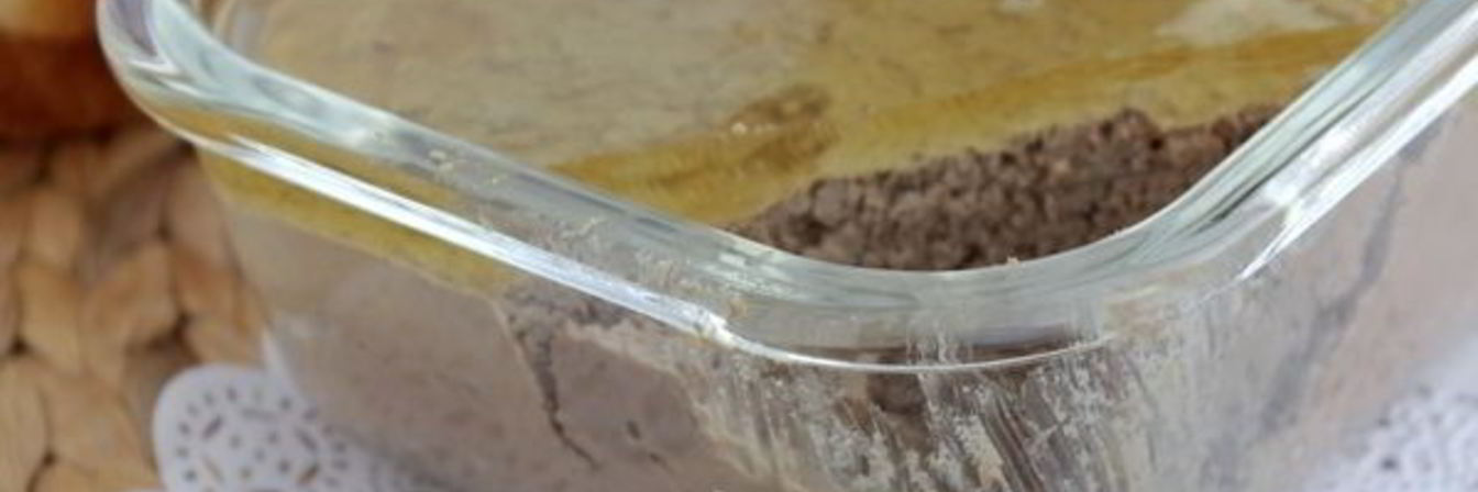 Паштет из свиной печени с яблочным желе