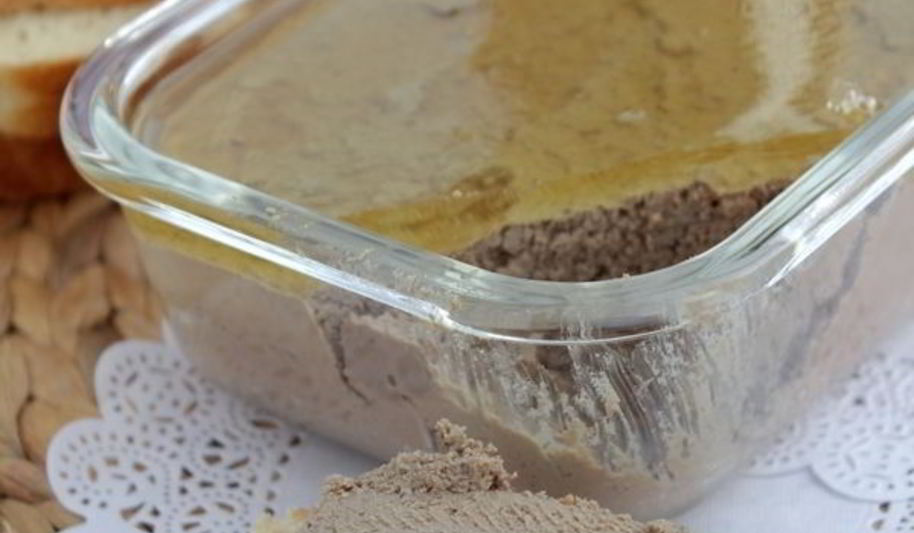 Рецепт паштета из свиной печени с яблочным желе