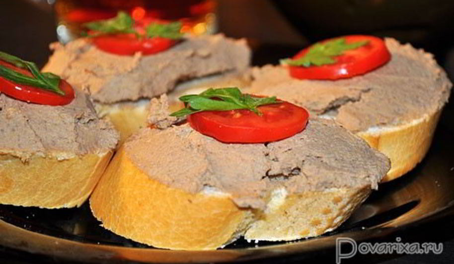 Рецепт паштета из телячьей печени