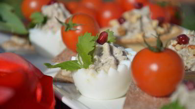 паштет из яиц и баклажанов