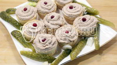 паштет рыбный нежные корзинки