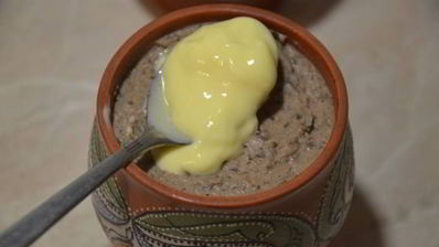 паштет с каштанами и шампиньонами