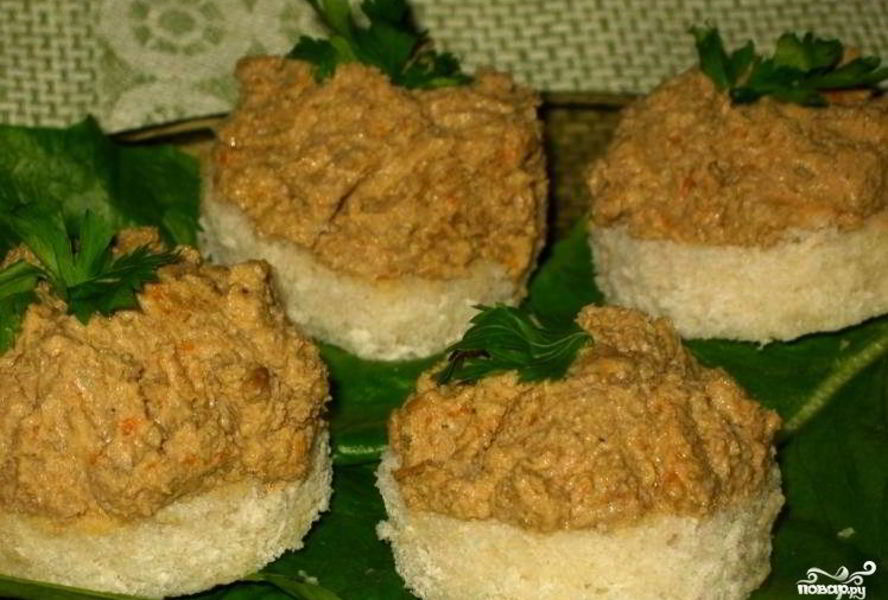 Печеночный паштет из говяжьей печени в мультиварке